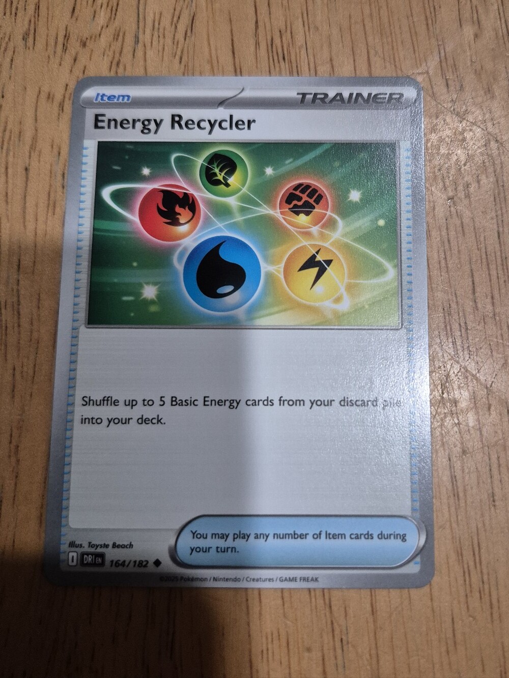 QTY 2 Pokémon Energy Recycler Trainer Item Card Multicolor